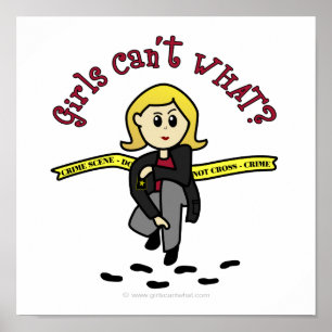 Blonde CSI-flicka Poster