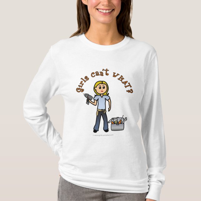 Blonde Do-it-Yourself Diva Tee Shirt (Framsida)