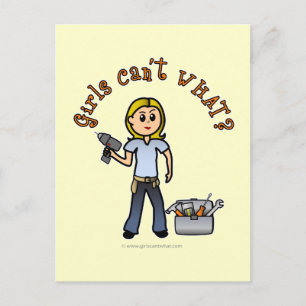 Blonde Do-it-Yourself Diva Vykort