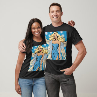 Blonde Elegant Angel Art T Shirt