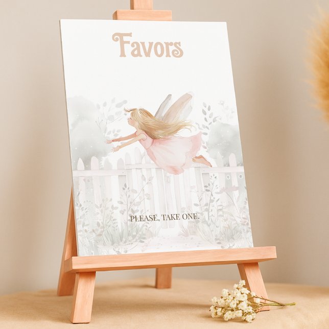 Blonde Fairy Baby Shower favoriter Bord-tecken Poster (Skapare uppladdad)