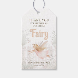 Blonde Fairy Baby Shower Tack Presentetikett