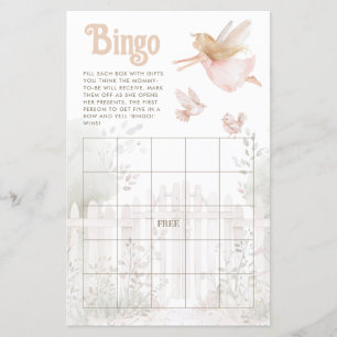 Blonde Fairy Girl Baby Shower Bingo Lakan