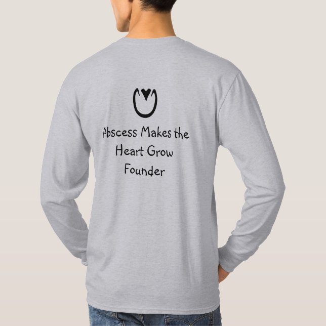 Blonde & Fattig - Farrier Humor - Manar Shirt Tee (Baksida)