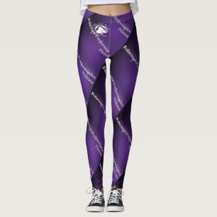 Blonde & Fattig - FPH-legeringar - Vit Logotyp Leggings