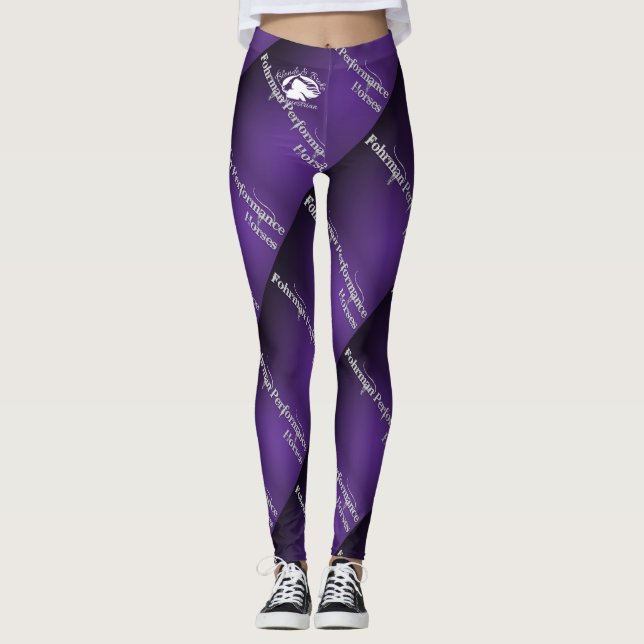Blonde & Fattig - FPH-legeringar - Vit Logotyp Leggings (Framsida)
