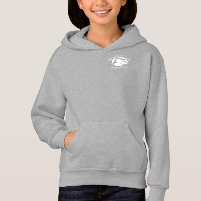 Blonde & Fattig - Kids Hoodie - Logotyp (endast fr T Shirt (Framsida)