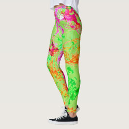 Blonde & Fattig - Patternativ - Vit Logotyp Leggings