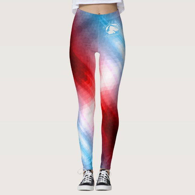 Blonde & Fattig - Patternativ - Vit Logotyp Leggings (Framsida)