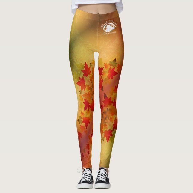 Blonde & Fattig - Patternativ - Vit Logotyp Leggings (Framsida)