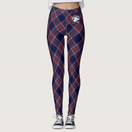 Blonde & Fattig - Patternativ - Vit Logotyp Leggings