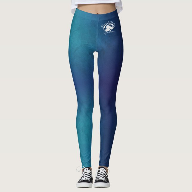 Blonde & Fattig - Patternativ - Vit Logotyp Leggings (Framsida)