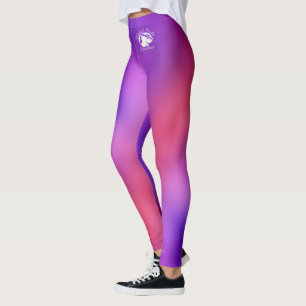 Blonde & Fattig - Patternativ - Vit Logotyp Leggings