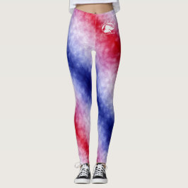 Blonde & Fattig - Patternativ - Vit Logotyp Leggings