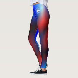 Blonde & Fattig - Patternativ - Vit Logotyp Leggings