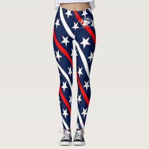 Blonde & Fattig - Patternativ - Vit Logotyp Leggings