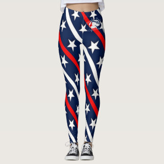 Blonde & Fattig - Patternativ - Vit Logotyp Leggings