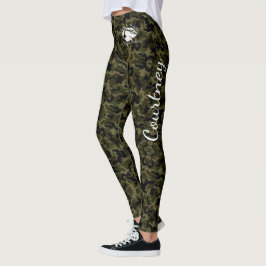 Blonde & Fattig - "Personalisera dessa" Camo Leggi Leggings