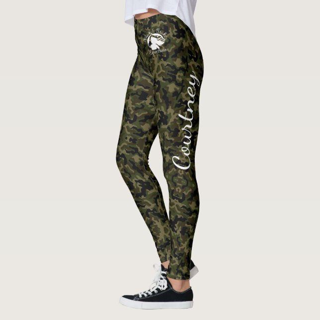 Blonde & Fattig - "Personalisera dessa" Camo Leggi Leggings (Vänster)