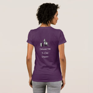 Blonde & Fattig - Tävla i cylindrar - vit Logotyp T Shirt