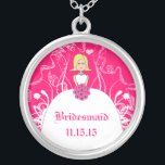 Blonde Fuchsia Bröllop Bridesmaid Necklace Silverpläterat Halsband<br><div class="desc">Behåll Necklaces Välj antingen Silver Plattat Guld Avsluta eller Sterling silver Unik Personlig Anpassningsbar !st Bröllopsfest för julklapp av Bröllop Keepsakt Necklaces - om du vill ändra bakgrund färg - klicka på anpassa - klicka på redigera - välj sista verktyg i rullgardinsmenyn och välj från ett av de färger som...</div>