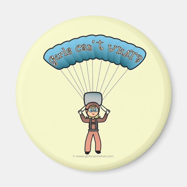 Blonde Girl Himlar Diver Magnet (Framsidan)