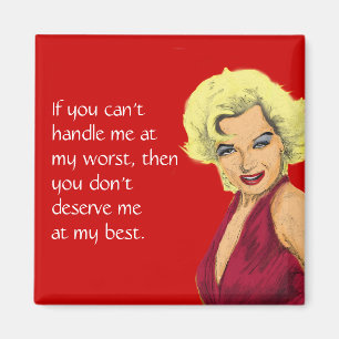 Blonde Glamor Girl Magnet