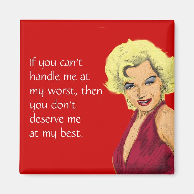 Blonde Glamor Girl Magnet (Framsidan)
