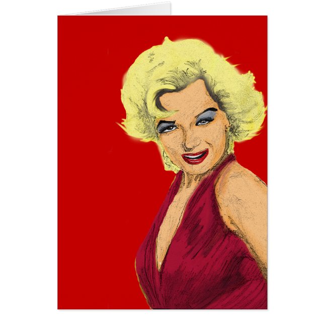 Blonde Glamor Girl OBS Kort (Framsidan)