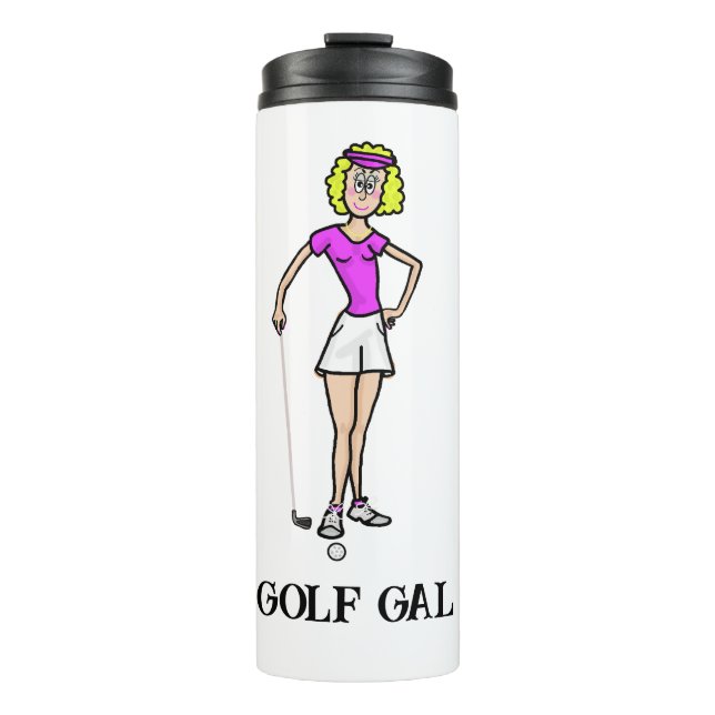 Blonde Golf Fal Women's Thermal Tumbler (Framsida)