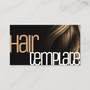 Blonde Hair Modern Stil Snyggt Coola Hairdresser Visitkort