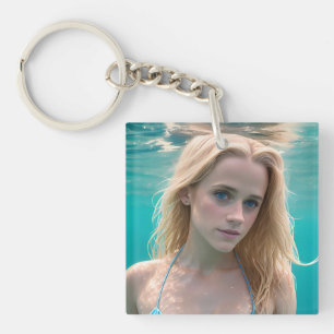 Blonde i Bikini Underwater