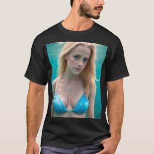 Blonde i Bikini Underwater T-Shirt