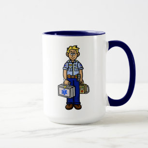 Blonde Male EMS Personlig Namn Mugg
