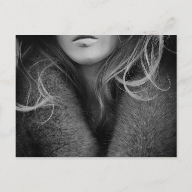 Blonde Mannequin i Black and White Vykort (Framsida)