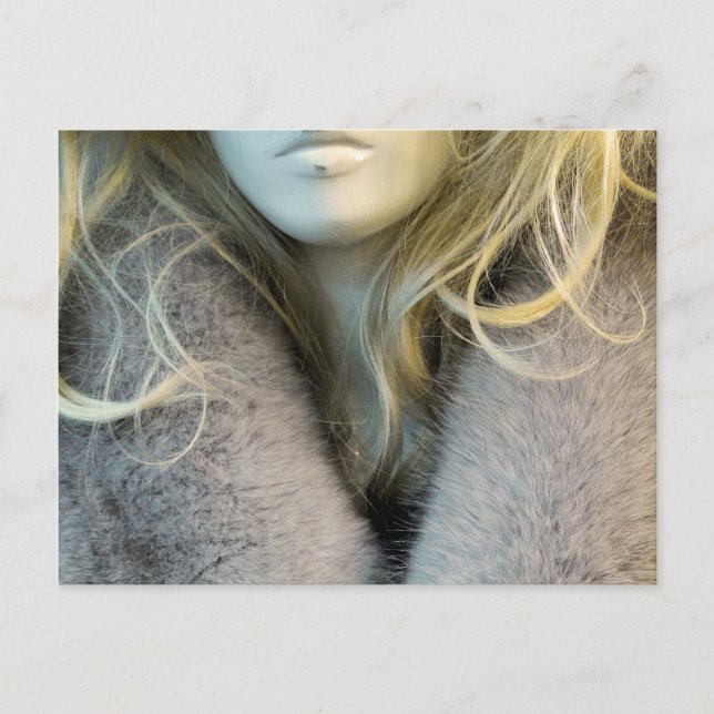 Blonde Mannequin Vykort (Framsida)