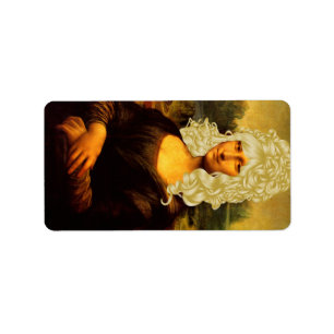 Blonde Mona Lisa Adressetikett