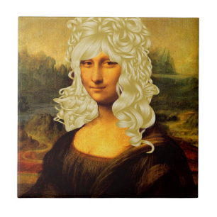 Blonde Mona Lisa Kakelplatta