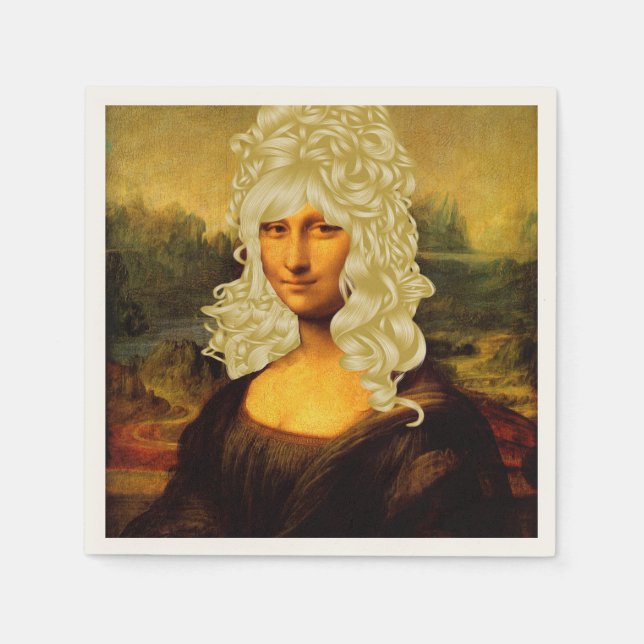 Blonde Mona Lisa Pappersservett (Framsidan)