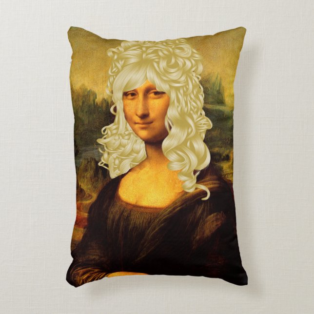 Blonde Mona Lisa Prydnadskudde (Framsidan(Vertikal))