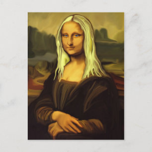 Blonde Mona Lisa Vykort