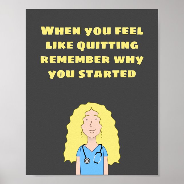 Blonde Nurse Poster (Framsidan)