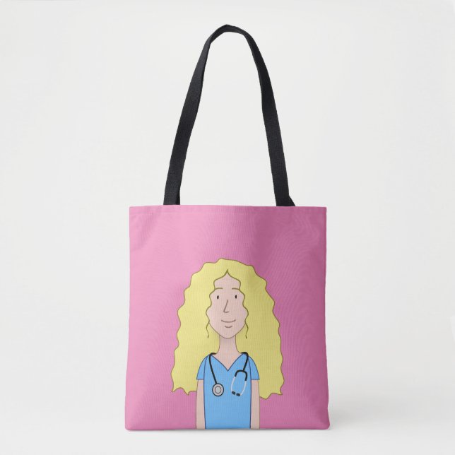 Blonde Nurse Tygkasse (Framsida)