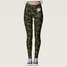 Blonde och Fattig - Grönt Camouflage Leggings
