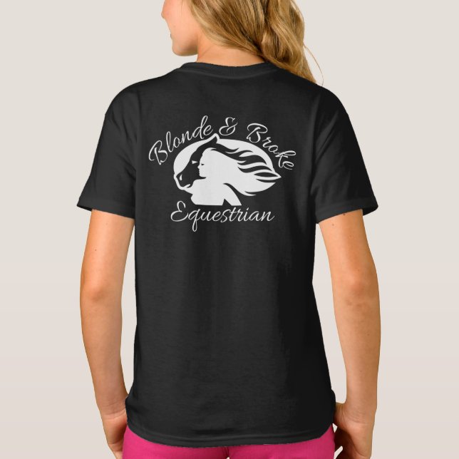 Blonde och Fattig - Kids T-Shirt - Logotyp (endast (Baksida)