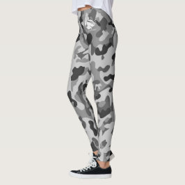 Blonde och Fattiga - Grått Black Camouflage Leggin Leggings