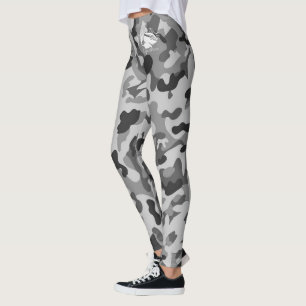 Blonde och Fattiga - Grått Black Camouflage Leggin Leggings