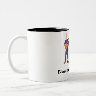 Blonde och Grått Mugg