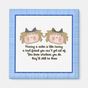 Blonde Sisters magnet