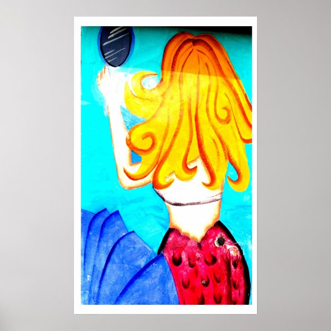 blonde sjöjungfrun poster (Framsidan)